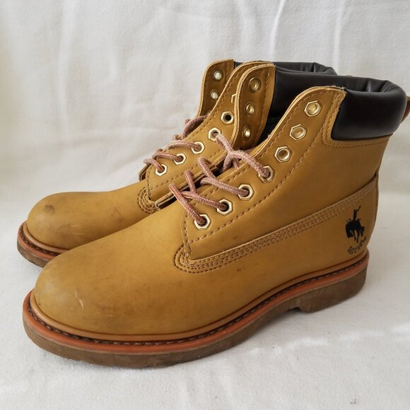 Gauchos Men's Boots Mens Lace-Up Work Tan Size 8 - Picture 4 of 10